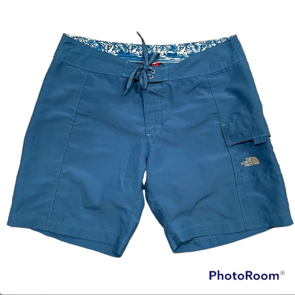 The North Face Blue Boardshorts Outdoor Shorts Sz 6 Preowned beach surf pool - Picture 6 of 6